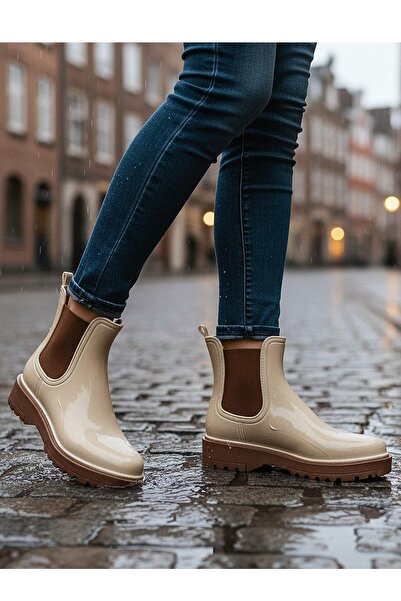 ISPARTALILAR 300-50 Orthopedic Sole Elastic Daily Women's Boots Plastic Boots...