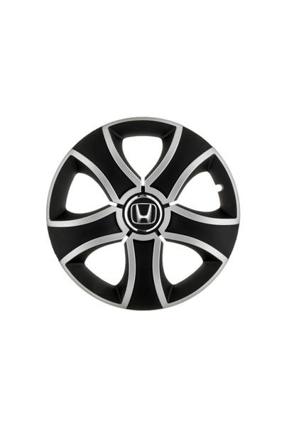 Autohelix MSA Set de 4 capace de jantă Bis Gri-Negru R14 pentru gama auto Honda