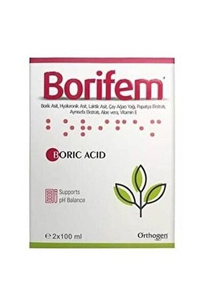 Orthogen Borifem Vajinal Duş 200 ml | Borik Asit ve Bitkisel Bileşenler İçere...