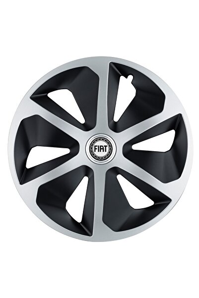 Autohelix MSA Set de 4 capace de jantă Roco Gri-Negru R17 pentru gama auto Fiat