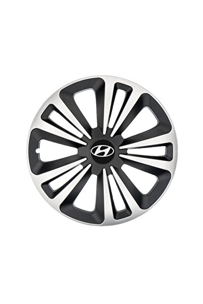 Autohelix MSA Set de 4 capace de jantă Terra Gri-Negru R14, pentru gama auto ...