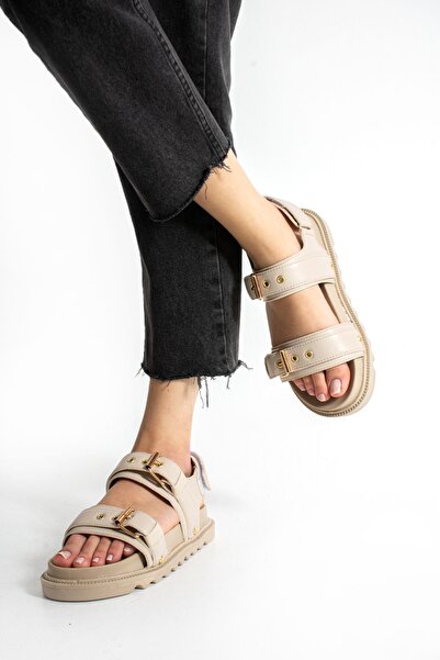 ISPARTALILAR 300L Ορθοπεδική Σόλα Γυναικεία Σανδάλια Καθημερινή Χοντρή Σόλα Γ...