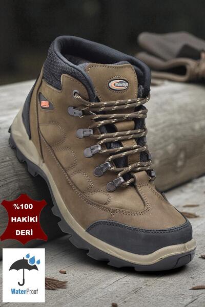 ISPARTALILAR 5538 حذاء طبي بنعل مقاوم للماء للجنسين مصنوع من الجلد الطبيعي