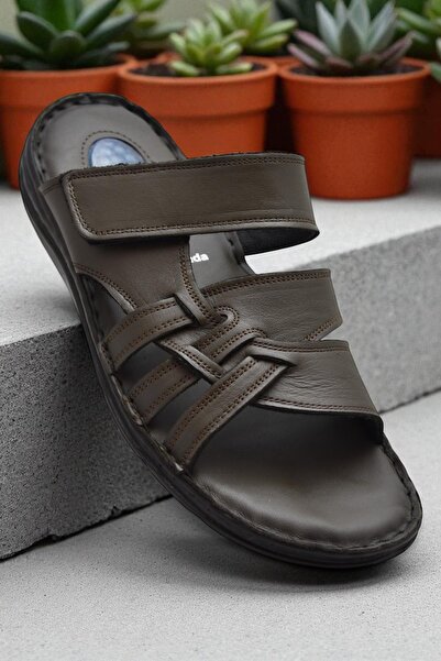 ISPARTALILAR Gel Sole 057 FULL ORTHOPEDIC Daily Genuine Leather Ανδρικές παντ...