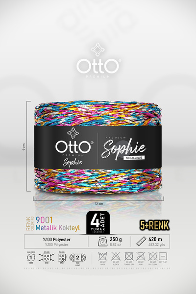 Otto Premium Sophie Metallic - Κοκτέιλ - Συσκευασία 4 τεμαχίων - 250gr/420m -...