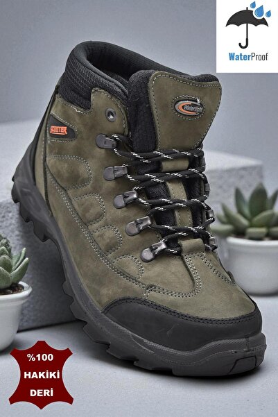 ISPARTALILAR 5538 حذاء طبي بنعل مقاوم للماء للجنسين مصنوع من الجلد الطبيعي