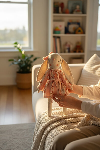 THELAKIDS THELA KIDS ‘Pink Vintage ‘ Desen Uyku arkadaşı seti