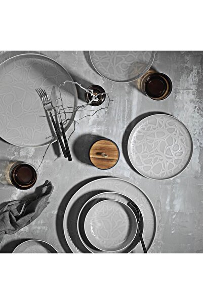 Kütahya Porselen Capri Moderna 24 Parça 6 Kişilik Yemek Takımı Bej 883448