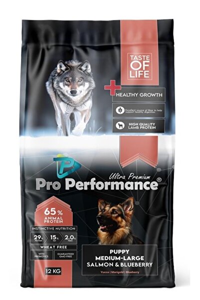 Pro Performance Pro Somonlu ve Yaban Mersinli Yavru Köpek Maması 12 Kg