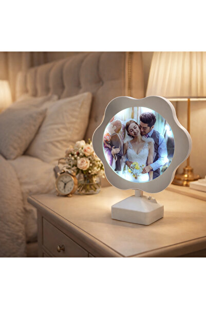 Nobbystar Dekoratif Led Işıklı Sihirli Papatya Ayna Çerçeve