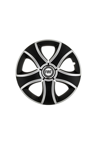 Autohelix MSA Set de 4 capace de jantă Bis Gri-Negru R16 pentru gama auto Fiat