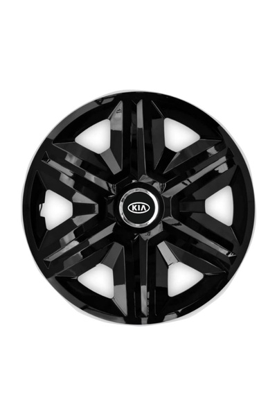 Autohelix MSA Set de 4 capace de roată rapide negre R15 pentru gama auto Kia