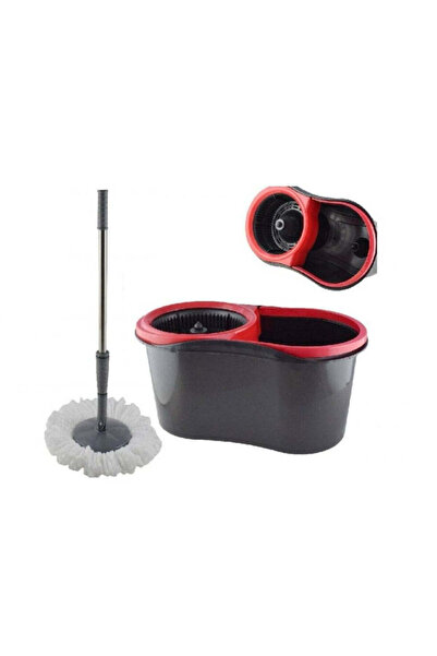 dealshopromania Mop rotativ cu storcător la 360 de grade, mâner telescopic, g...