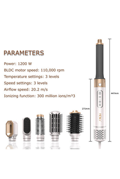 HYDER MESKY MultiStyler, επαγγελματική συσκευή για ρομαντικές μπούκλες, όγκο,...