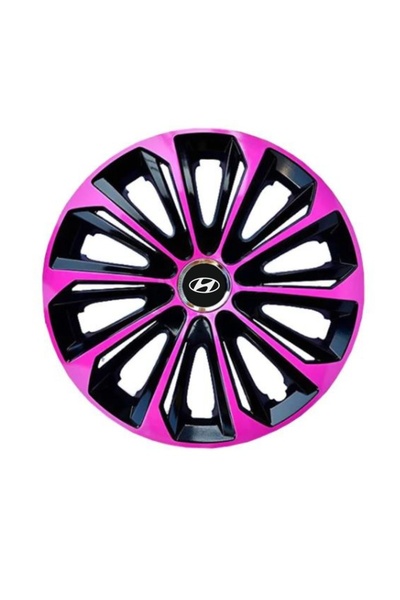 Autohelix MSA Set de 4 capace de jantă roz R16 extra rezistente pentru gama d...