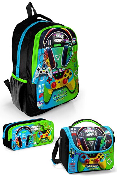 Coral High Комплект от 3 ученически чанти с шарки за слушалки - SET0123667