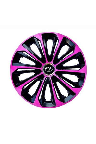 Autohelix MSA Set de 4 capace de jantă roz R16 extra rezistente pentru gama d...