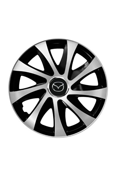 Autohelix MSA Set de 4 capace jante Drift extra argintii și negre R14 compati...