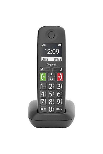 Genel Markalar E290 Geniş Ekran Siyah Telsiz Dect Telefon