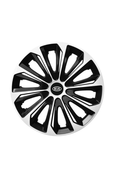 Autohelix MSA Set de 4 capace de jantă argintii extra rezistente R15 pentru g...