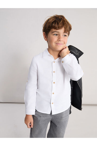 LC Waikiki Two Mt Shop Quality Lcw Kids White Dobby Plain Standard & Regular ...