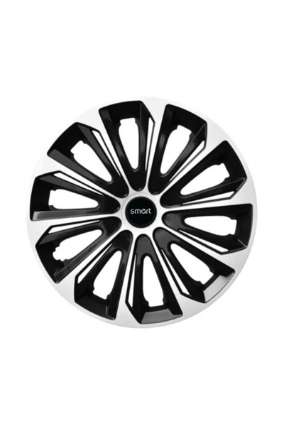 Autohelix MSA Set de 4 capace de jantă argintii extra rezistente R15 pentru g...