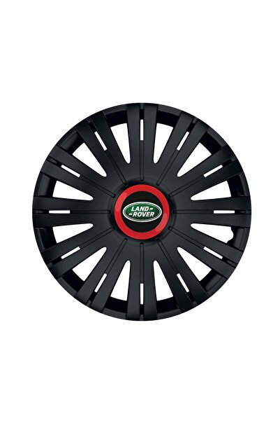 Autohelix MSA Set de 4 capace de roți negre cu inel roșu Active R16 pentru ga...