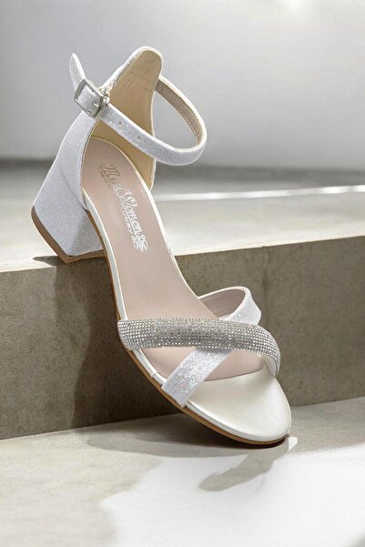 ayakkabiburada 351 Rochie de seara Pantofi cu toc pentru fete Stone Light Pan...