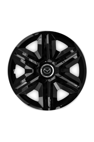 Autohelix MSA Set de 4 capace de roată Fast negre R15 pentru gama de mașini M...