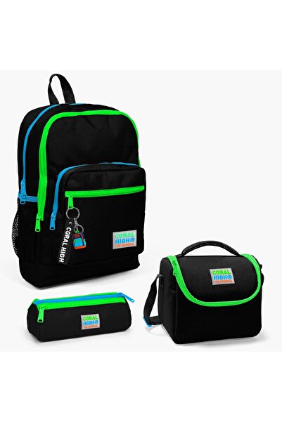 Coral High Детски черен 3-компонентен комплект за училище SET0123717