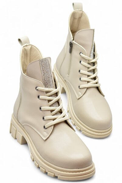 ISPARTALILAR 886 Ženske čizme sa vezicama i patentnim zatvaračem za svakodnev...