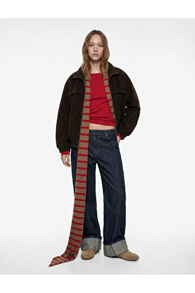 Koton Uzun Kollu Cep Detaylı Fermuarlı Oversize Ceket