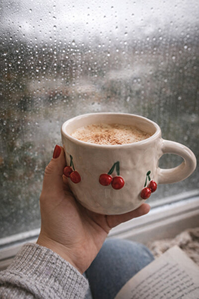 sukupotCeramics Handmade Mug with Cherry