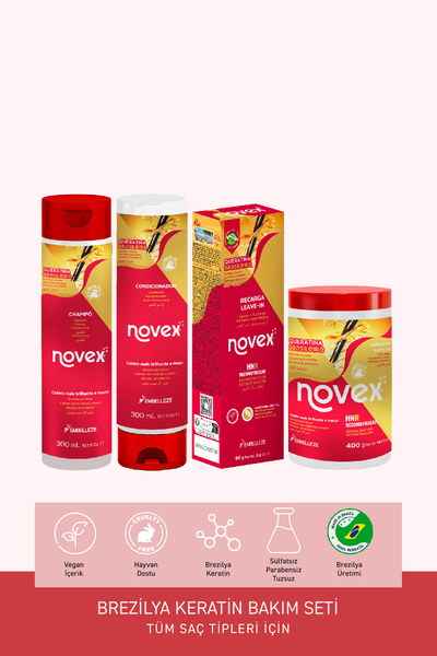 NOVEX Brezilya Keratin - Keratin Saç Bakım Seti