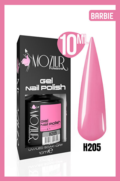 MOZIUR Kalıcı Oje Uv Led H205 (BARBİE SERİSİ) 10ml