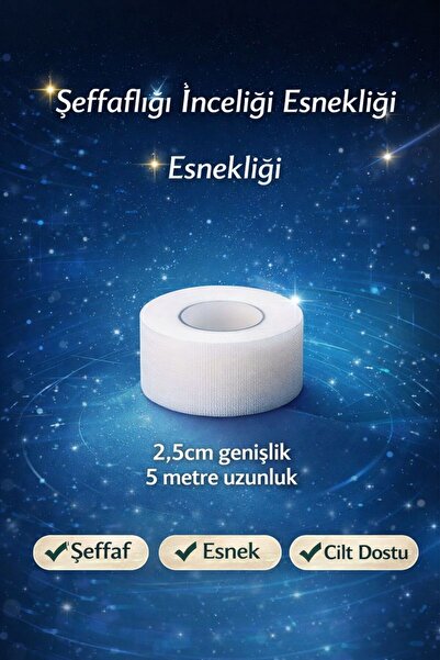 Octacare Şeffaf Polietilen Tıbbi Plaster Hipoalerjenik 5m X 2,5 Cm