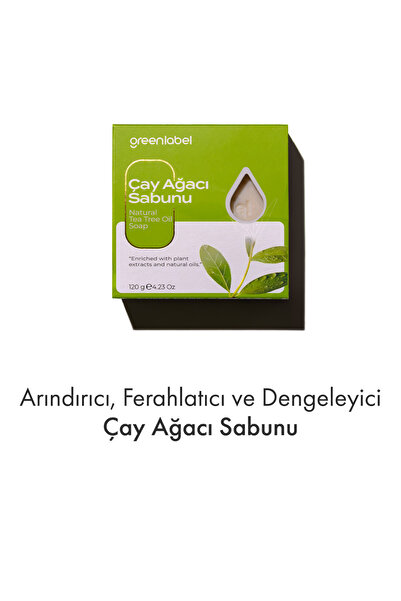 Greenlabel Çay Ağacı Sabunu Natural Sivilce Ve Akne Karşıtı 120 Gr.