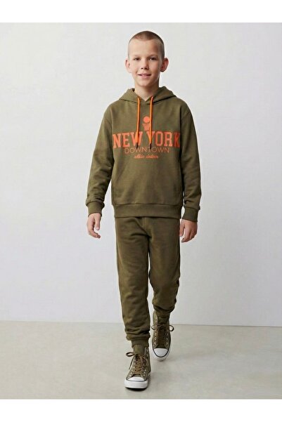 rg kidsstore Set de trening pentru tineret cu glugă imprimat