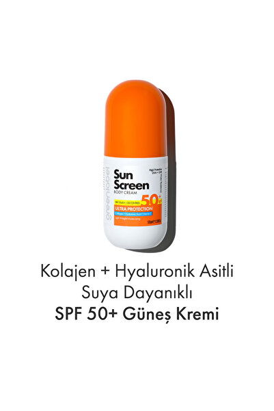 Greenlabel Vücut Güneş Kremi Kolajen, Hyalüronik Asit ve Vitamin E İçeren 50 ...