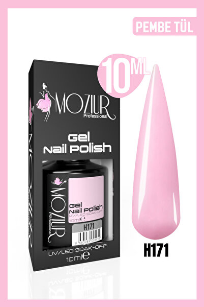 MOZIUR Kalıcı Oje Uv Led H171 (PEMBE SERİSİ) 10ml