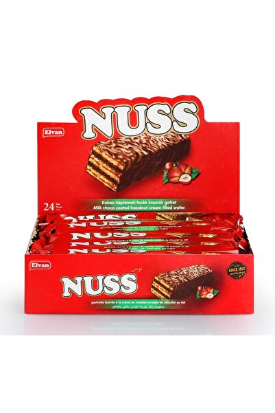 Elvan Nuss Gofret 15 Gr. 24 Adet (1 Kutu)