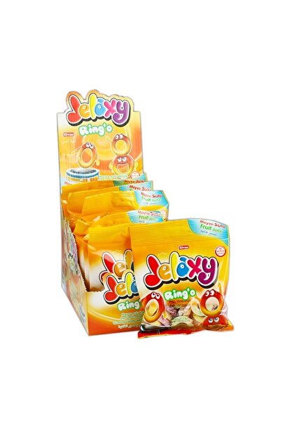 Elvan Jelaxy Şekerli Halka Yumuşak Şeker 80 Gr (1 Kutu)