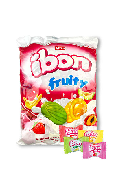 Elvan Ibon Sütlü Meyveli Şeker 1000 Gr. (1 Poşet)
