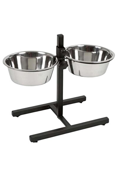 Nunbell İkili Ayaklı Çelik Köpek Mama Kabı 28 cm