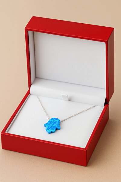 ÇEKİRDEK JEWELRY 925 Ayar Gümüş Opal Taşlı Kolye