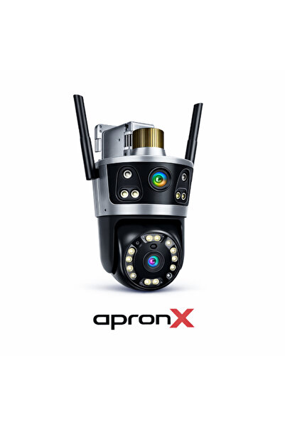 APRONX apx-wpg262 6Mp 3.6mm Çift Kamera 21 Led Wifi PTZ Kamera