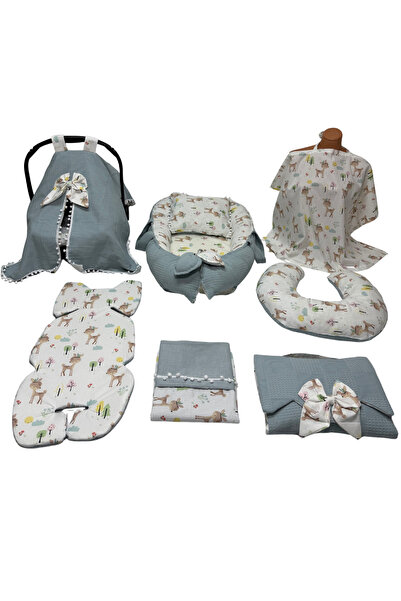 Happy Baby Dikiş Atölyesi 10’lu Babynest Puset Örtüsü Alt Açma Emzirme Yastığ...