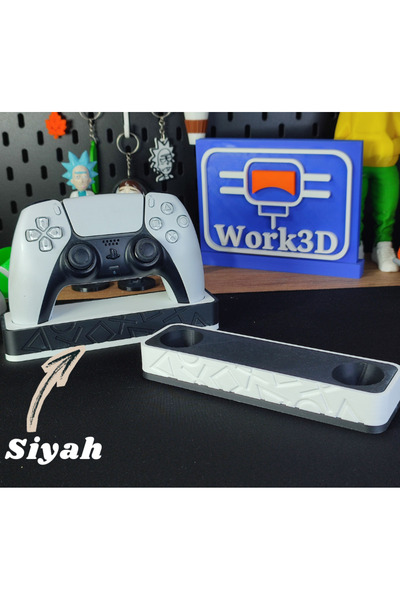 WORK3D PS5 DualSense Oyun Kolu Standı 3D Baskı Masaüstü Düzenleyici