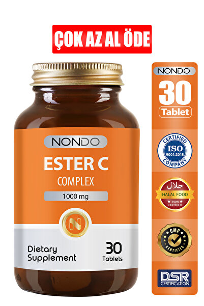 Nondo Ester C 1000 Mg Vitamin C Absorbable 30 Tablets. (Vitamin C Bird Nose E...