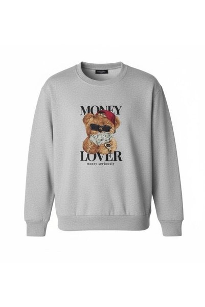 Hamera Unisex Crew Neck Oversized Printed Sweatshirt